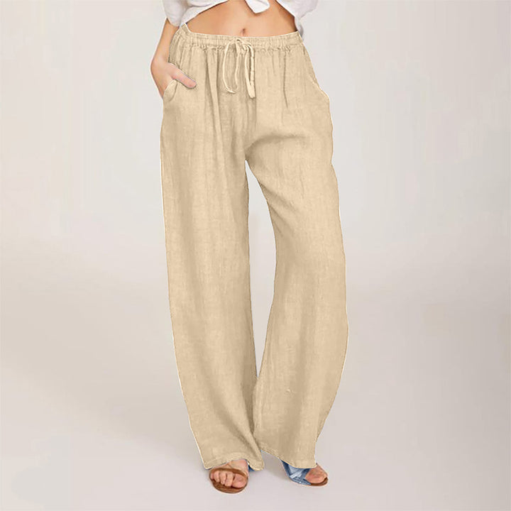Ladies Comfortable Loose Linen Pants Chic & Stil