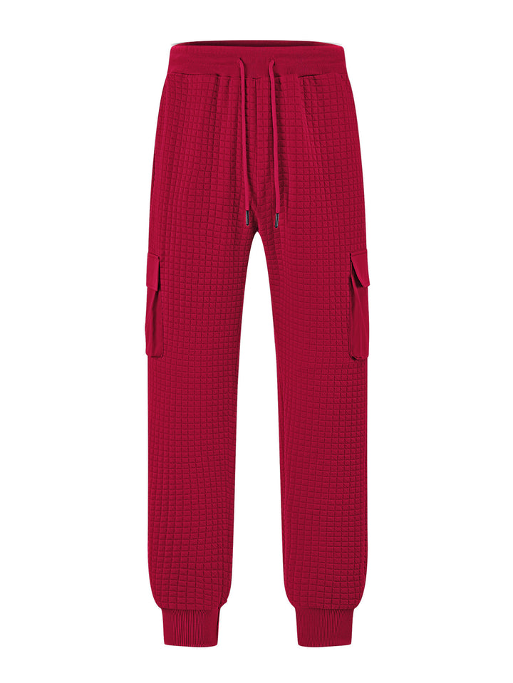 Modular cargo pants for men with elastic waist and practical side pockets Lune London