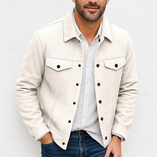 Stylish utility jacket for men with padded pockets Lune London