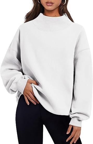 Oversized sweatshirt for women with closed collar and casual fit Lune London
