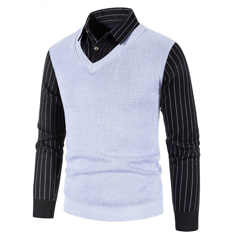 Elegant V-neck sweater for men Lune London