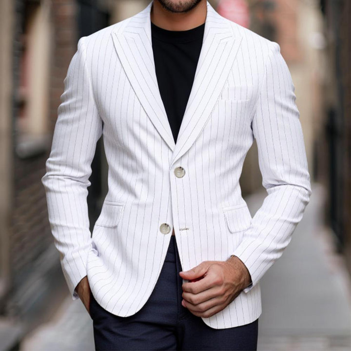 Elegant blazer for men, checkered, with a slim fit and premium quality finish Lune London