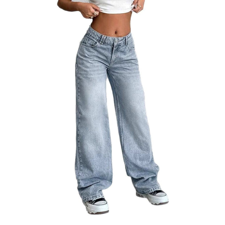 Women Loose Jeans In Vintage Style Lune London