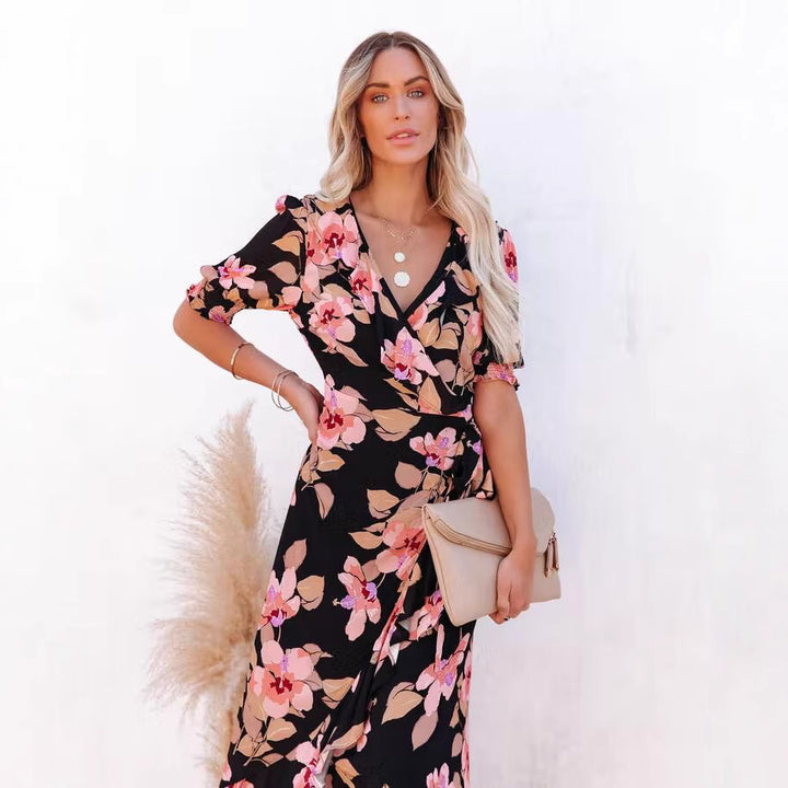 Chic and Stylish Floral Wrap Maxi Dresses for Women