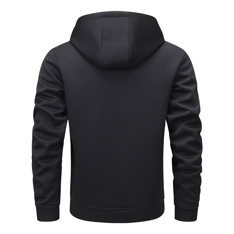 Padded hooded jacket for men with a sporty design and practical pockets Lune London