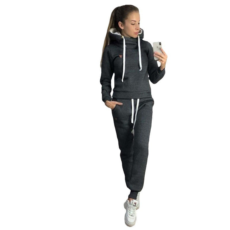 Ladies sporty sweater with high collar and stylish details Lune London