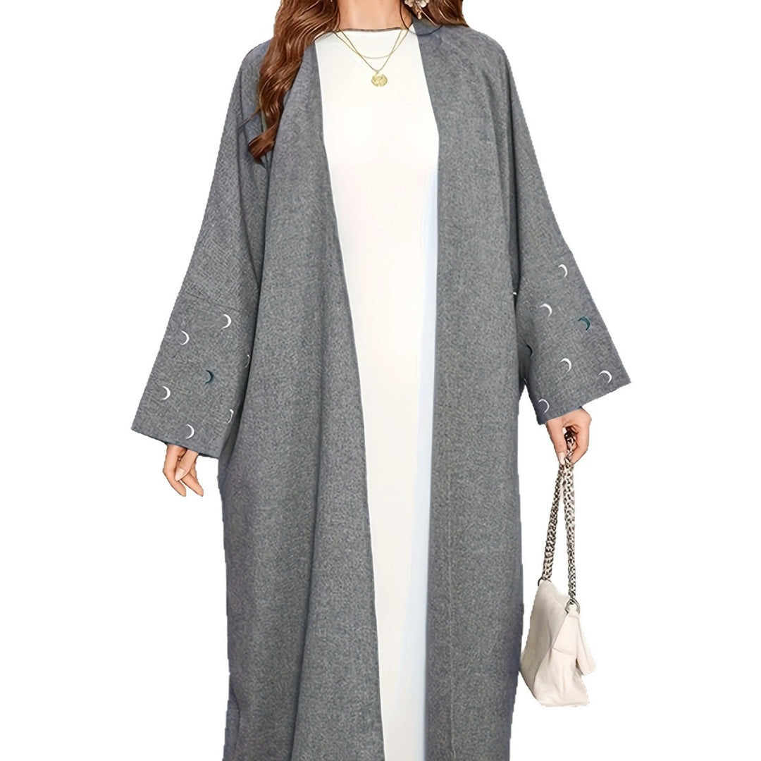 Ladies Long Kimono Jacket with Elegant Chic Details