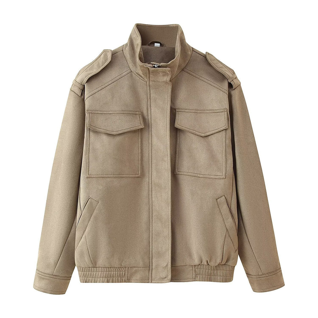 Fashionable women's leisure jacket with a sturdy design and practical pockets Lune London