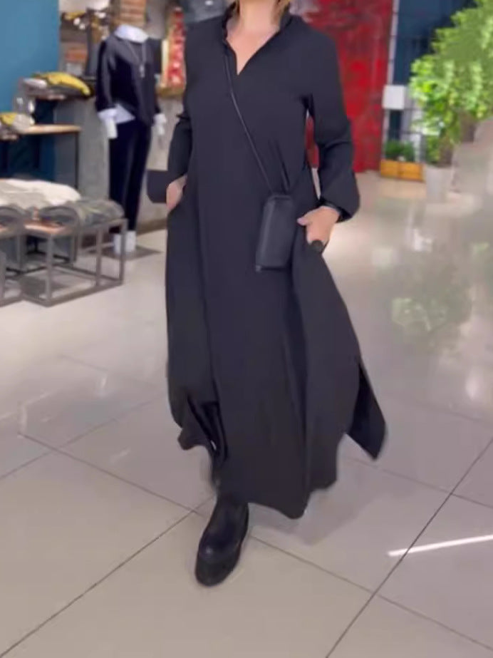 Shirt dress for women with practical side pockets and fluid cut Lune London