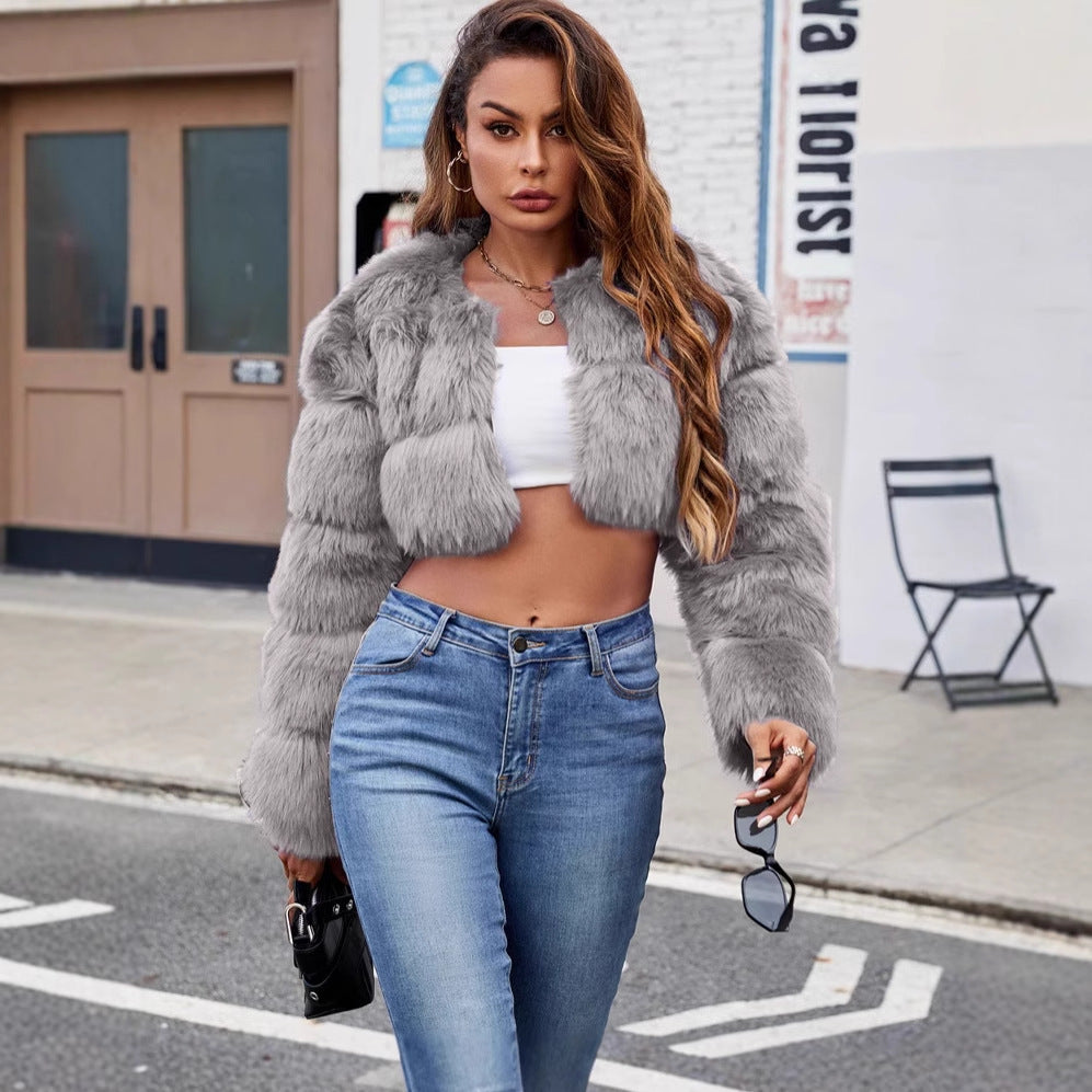 Women Short Fur Jacket Lune London