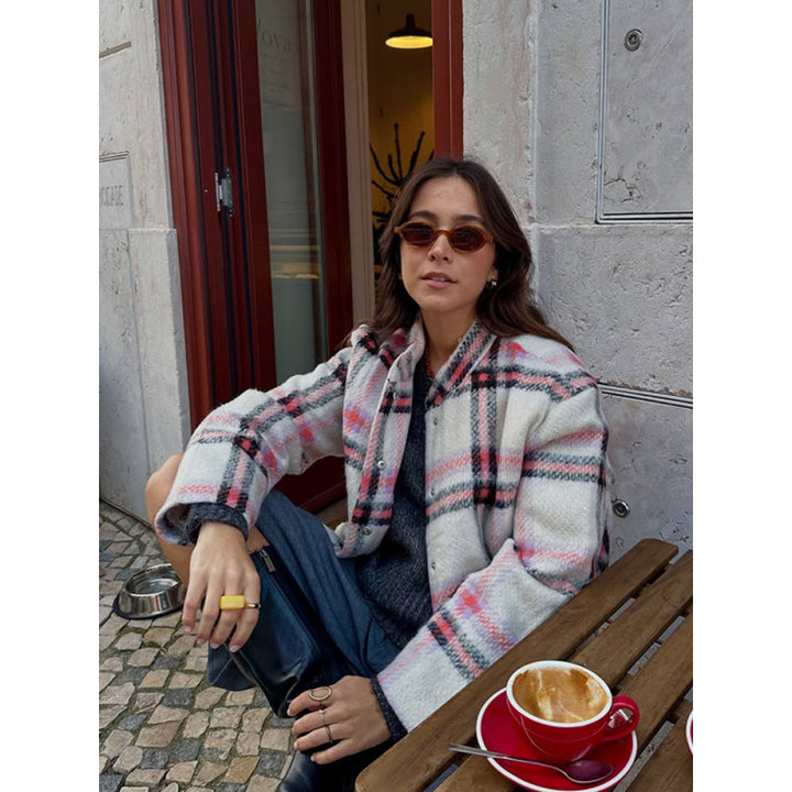 Plaid wool shirt for women Lune London