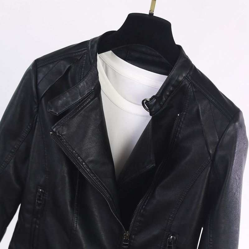 Casual biker jacket for women in high-quality leather Lune London