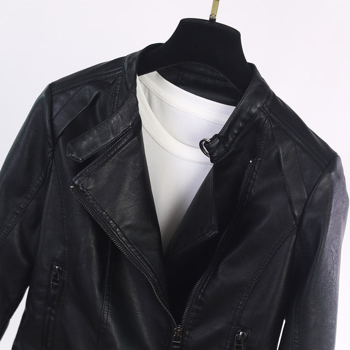 Casual biker jacket for women in high-quality leather Lune London