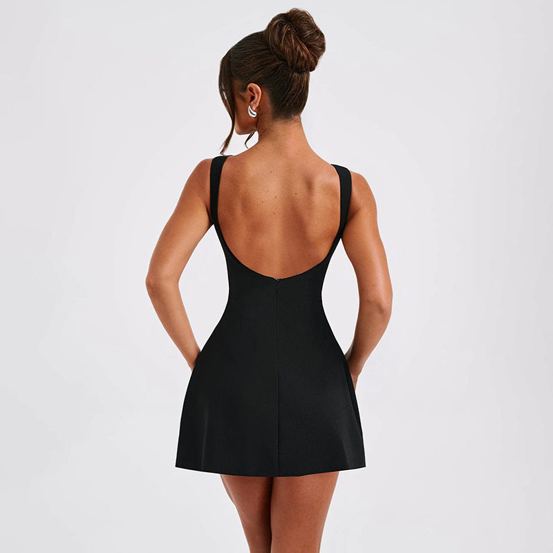 Chic and Stylish Women's Sculpted A-line Mini Dress