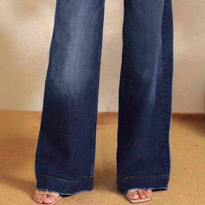 Loose high-waisted denim pants for women Lune London