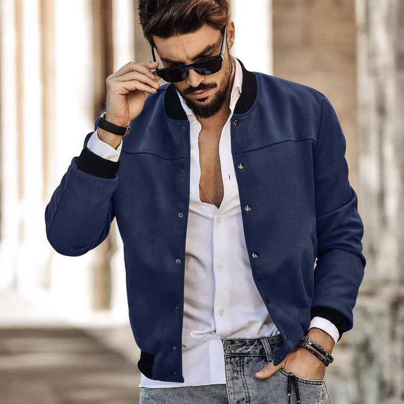 Modern bomber jacket for men in high-quality suede look Lune London