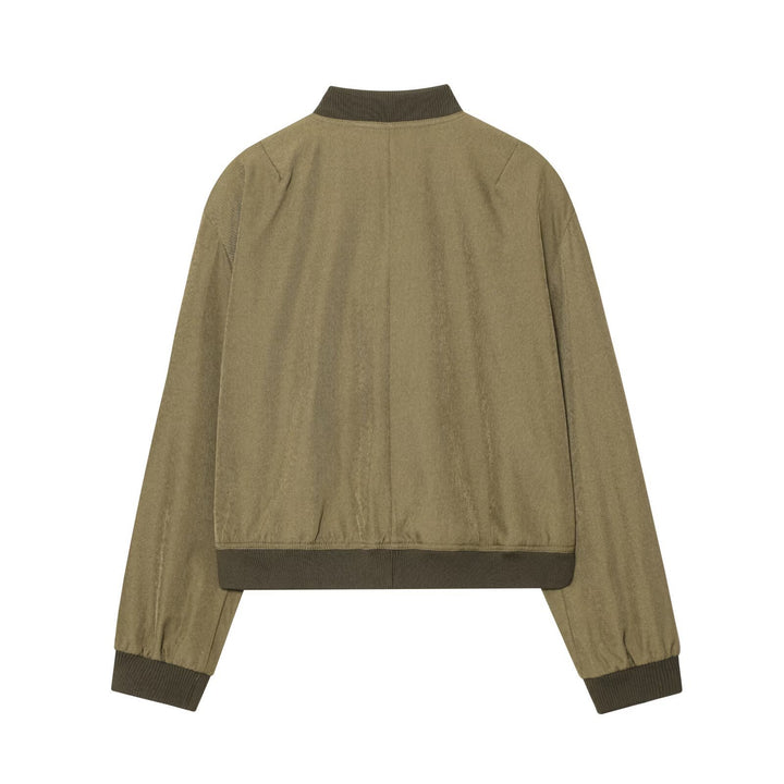 Casual bomber jacket for women with practical pockets and elastic hem Lune London