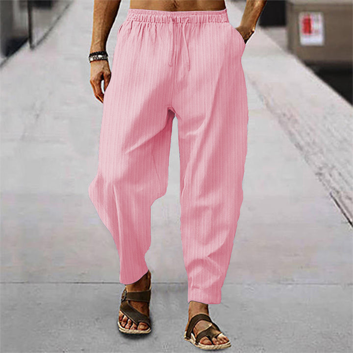 Casual fine striped trousers for men Chic and Style