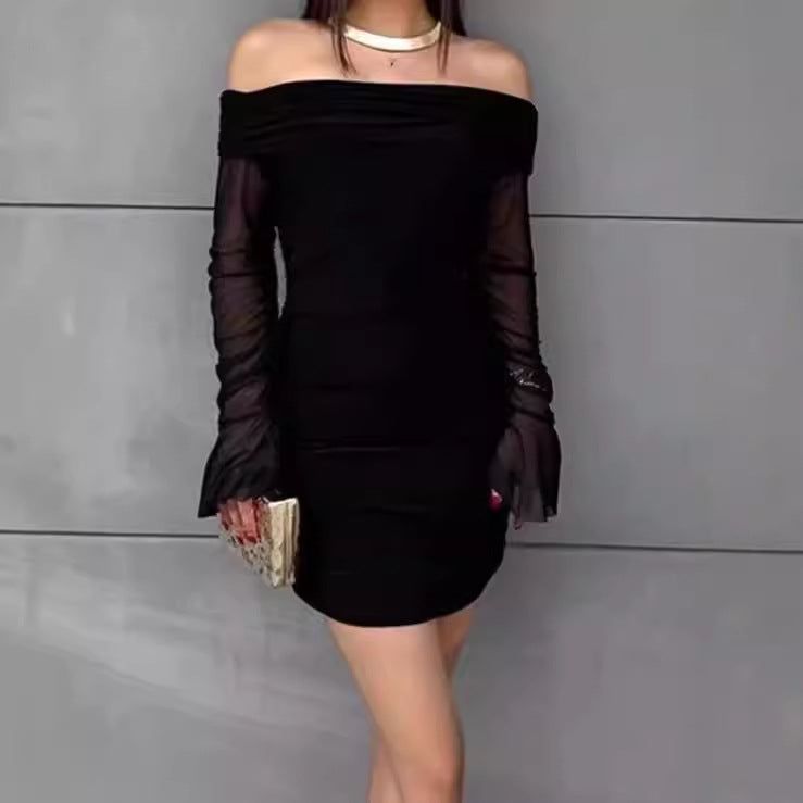 Mini off-shoulder dresses for women with elegant ruffle details Lune London