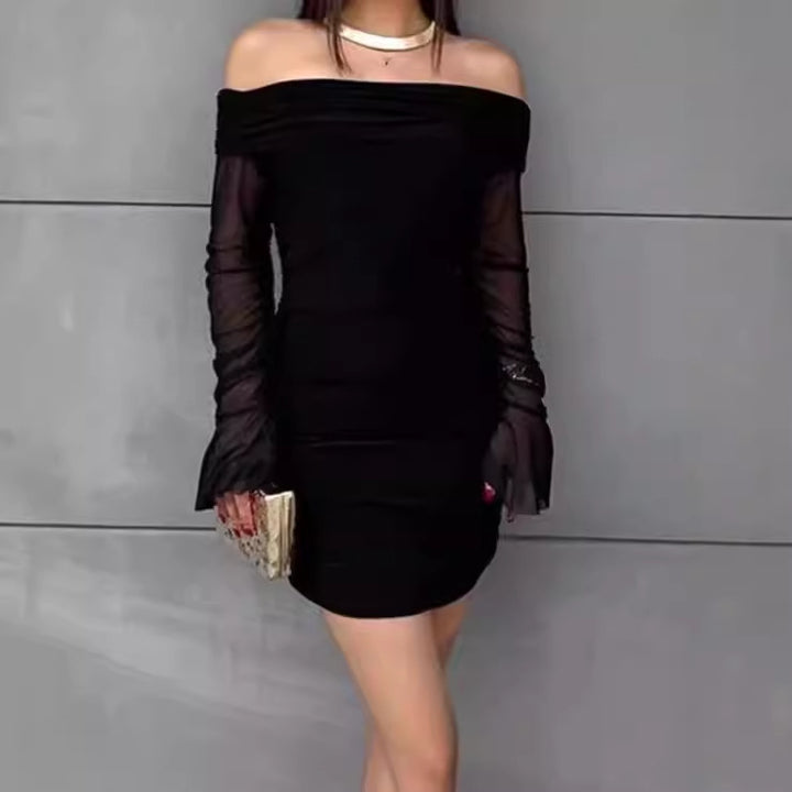 Mini off-shoulder dresses for women with elegant ruffle details Lune London