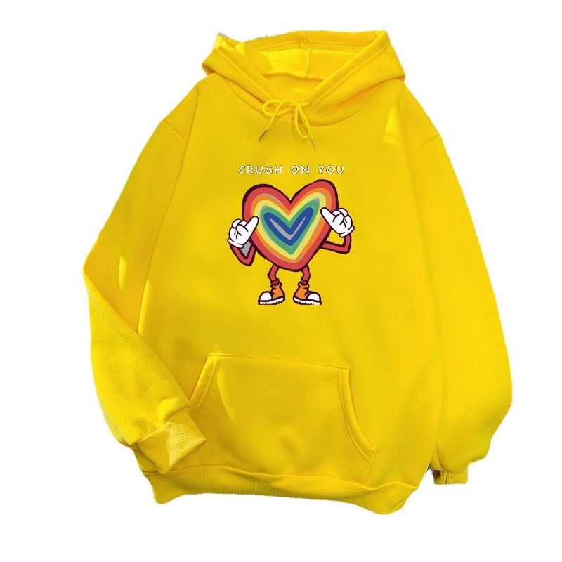 Women's hoodie with colorful heart design Chic & Stil