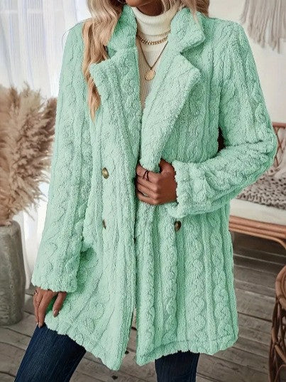 Ladies cozy fleece jacket with Lune London structure