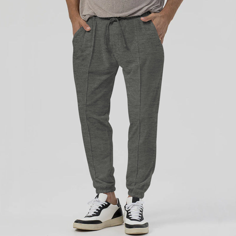 Casual men's jogger pants with elastic waistband and practical side pockets Lune London