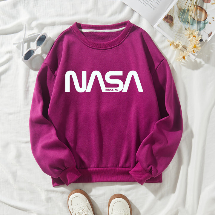 Women's casual sweatshirt with grand NASA logo Chic & Stil