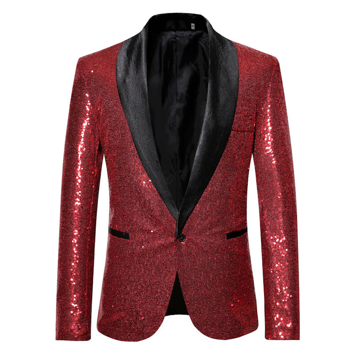 Elegant sequined blazer for men with a modern cut Lune London