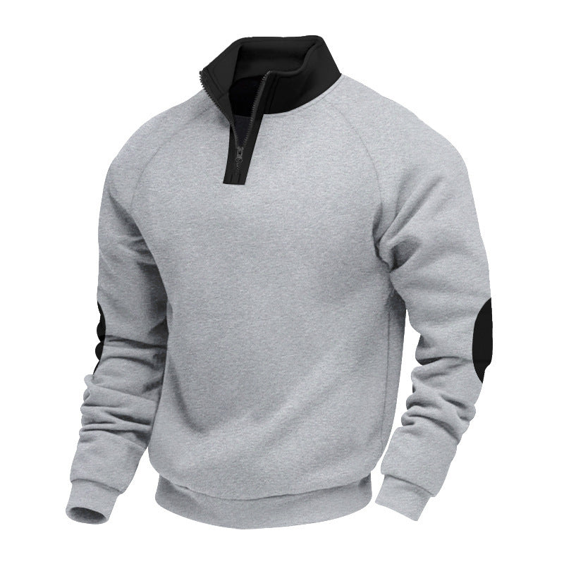 Men's sweatshirt with high collar and zipper Lune London