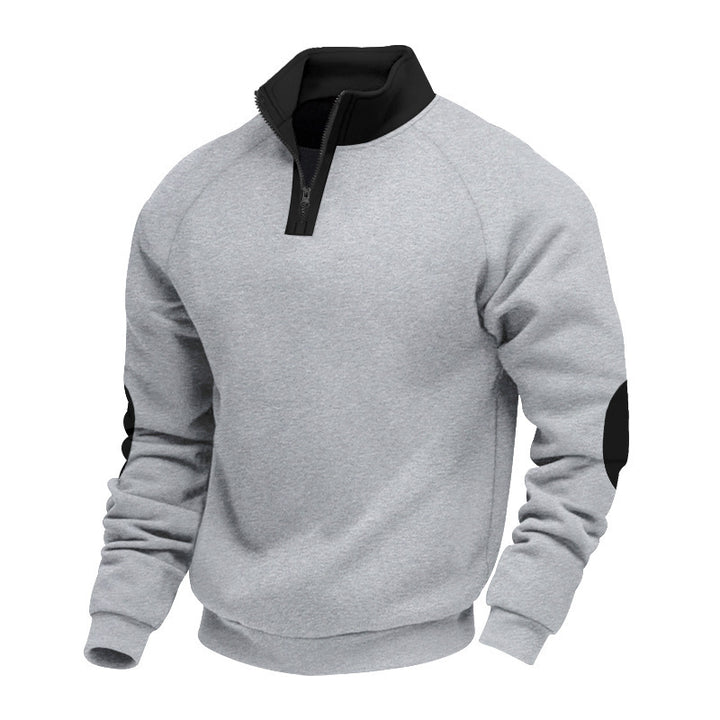 Men's sweatshirt with high collar and zipper Lune London