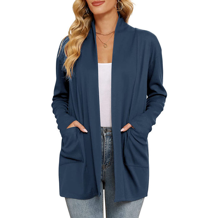 Lune London long casual cardigan for women with pockets