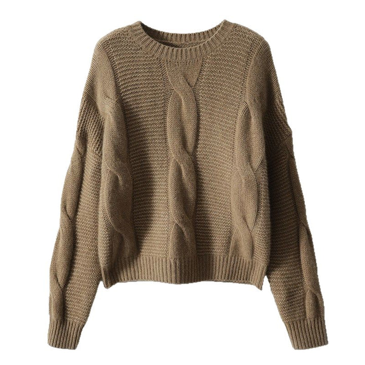 Pull en tricot confortable pour femmes avec motif texturé Chic & Stil