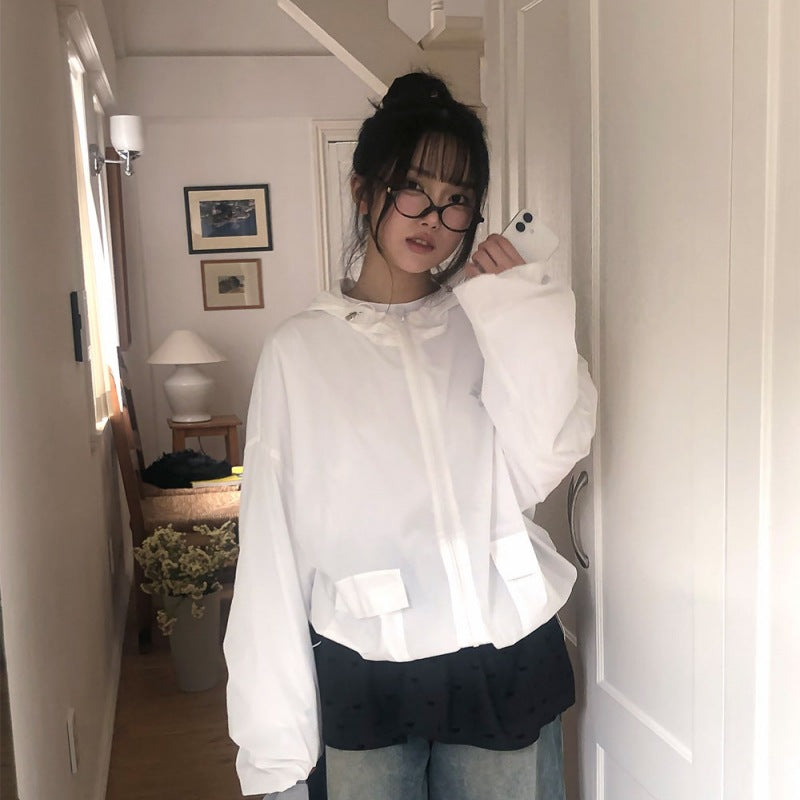 Veste coupe-vent décontractée pour femmes avec poches pratiques Chic & Stil