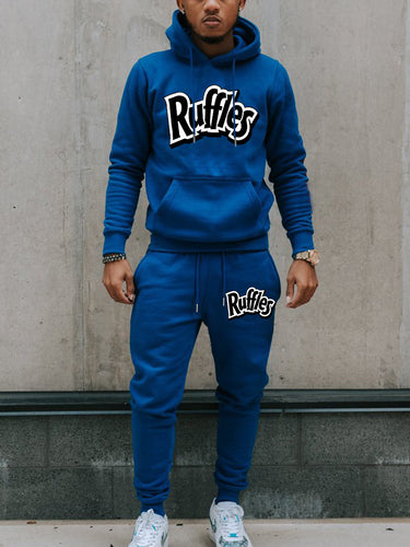 Men's comfortable hoodie and jogger set with striking logo Lune London