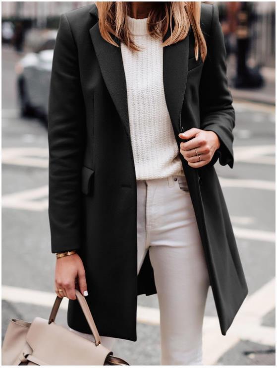 Elegant women's coat, fitted, made of high-quality fabric Lune London