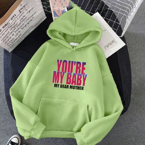 Women's hoodie with humorous lettering Chic & Stil