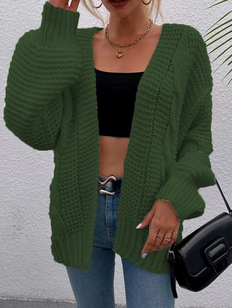Women Oversized Casual Patterned Vest with Deep Pockets and Wave Structure Chic and Style