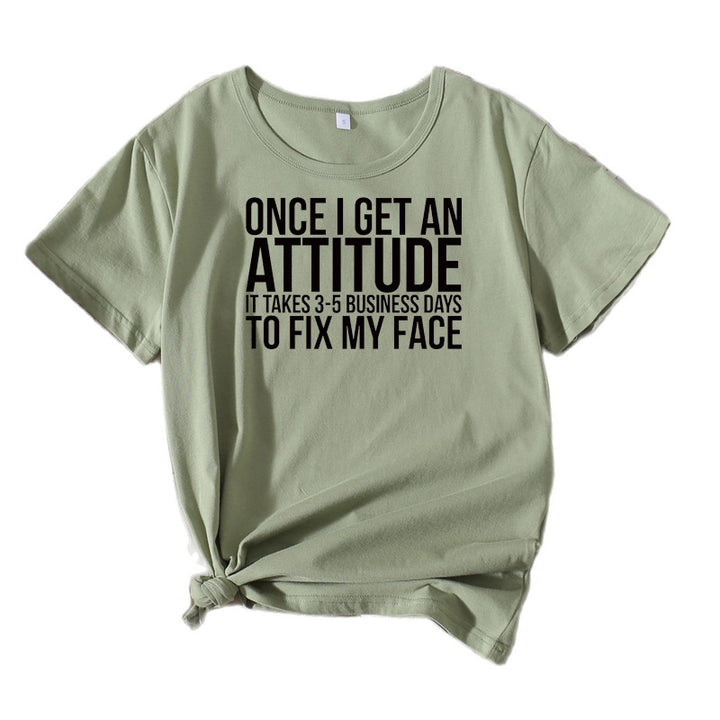 Ladies Casual Attitude Statement T-shirt Lune London