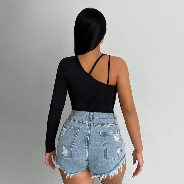 Women's asymmetrical body with long sleeves and sophisticated cut Chic & Stil