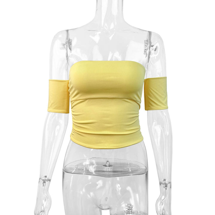 Women's Off-Shoulder Blouse made of elastic material with a figure-flattering cut Lune London