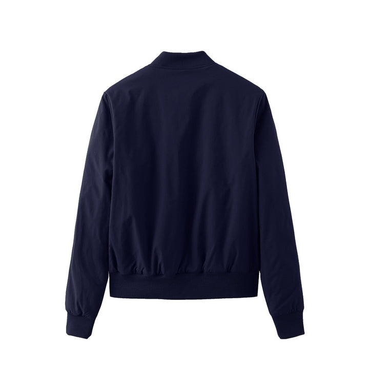 Sport bomber jacket for women with trendy side inserts and elastic edges Lune London