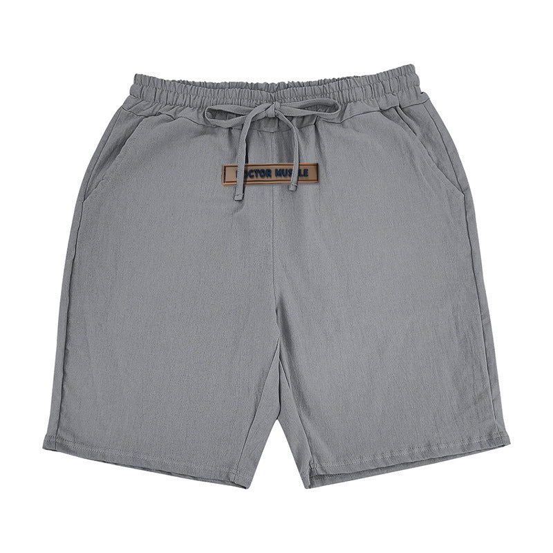 Comfortable men's leisure shorts with elastic waistband and practical side pockets Lune London