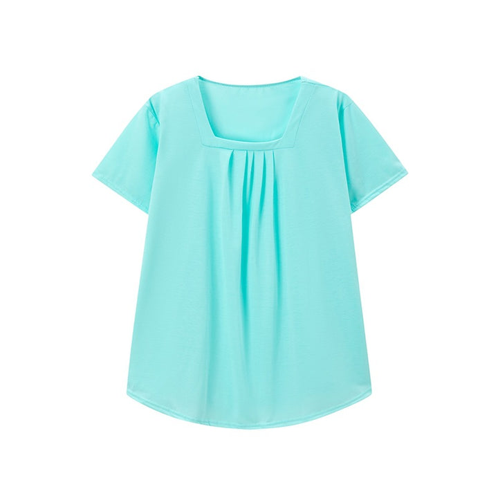 Women Square Neck Pleated Top Lune London