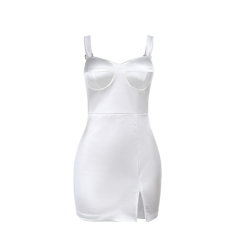 Lune London Structured Satin Bodycon Dress for Women