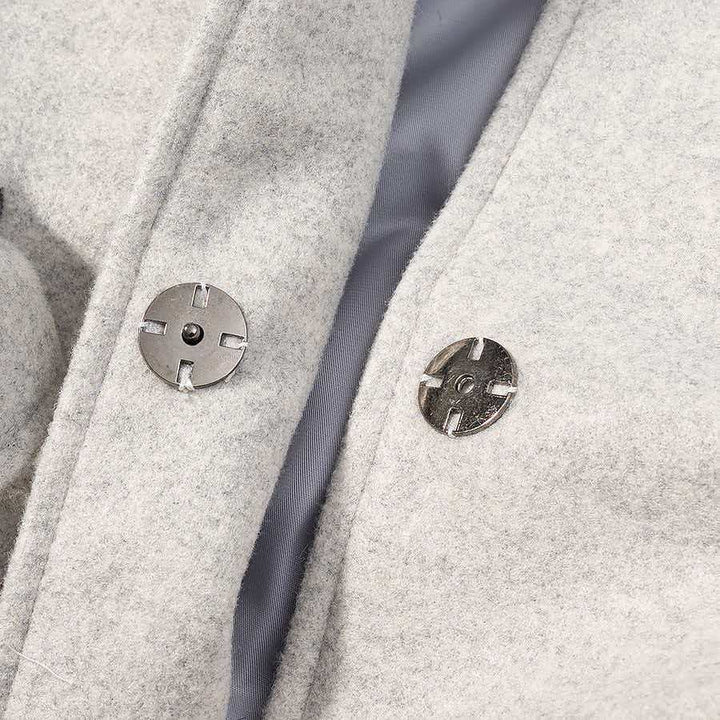 Veste en laine stylée pour femme avec capuche amovible et doublure en teddy Chic & Stil