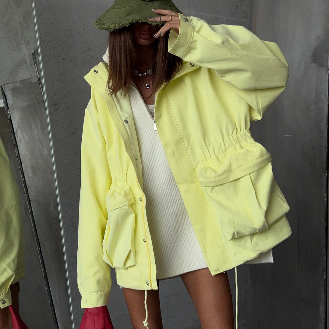 Ladies Oversized Chic Rain Jacket