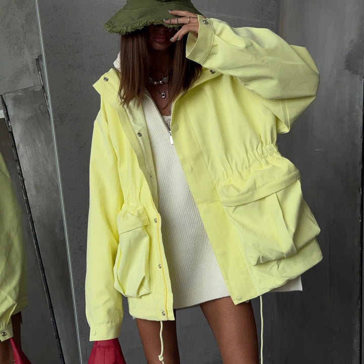 Ladies Oversized Chic Rain Jacket
