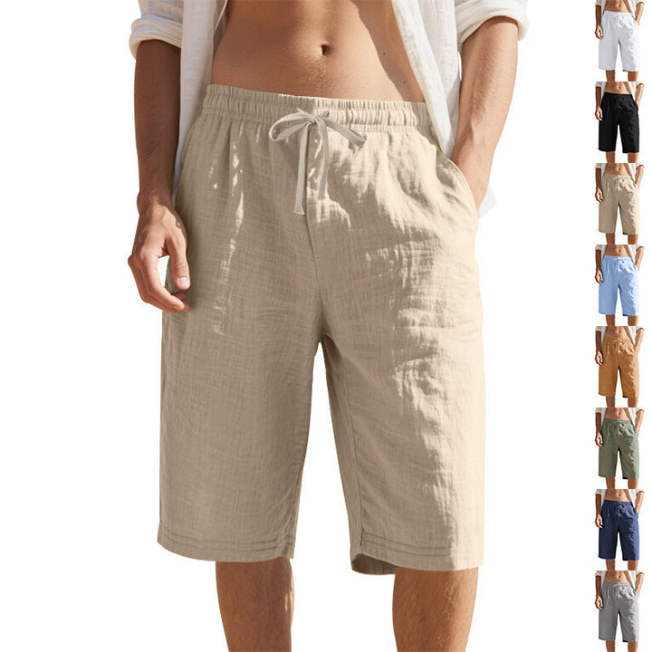 Men's Leisure Pants with Elastic Waistband and Side Pockets Lune London