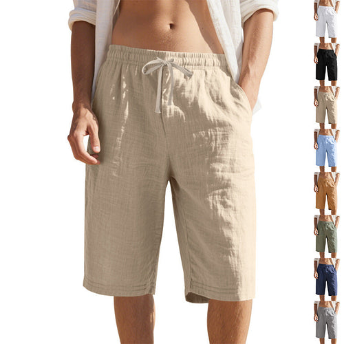 Men's Leisure Pants with Elastic Waistband and Side Pockets Lune London